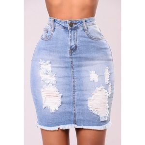 Fashionnova Denim Skirt
